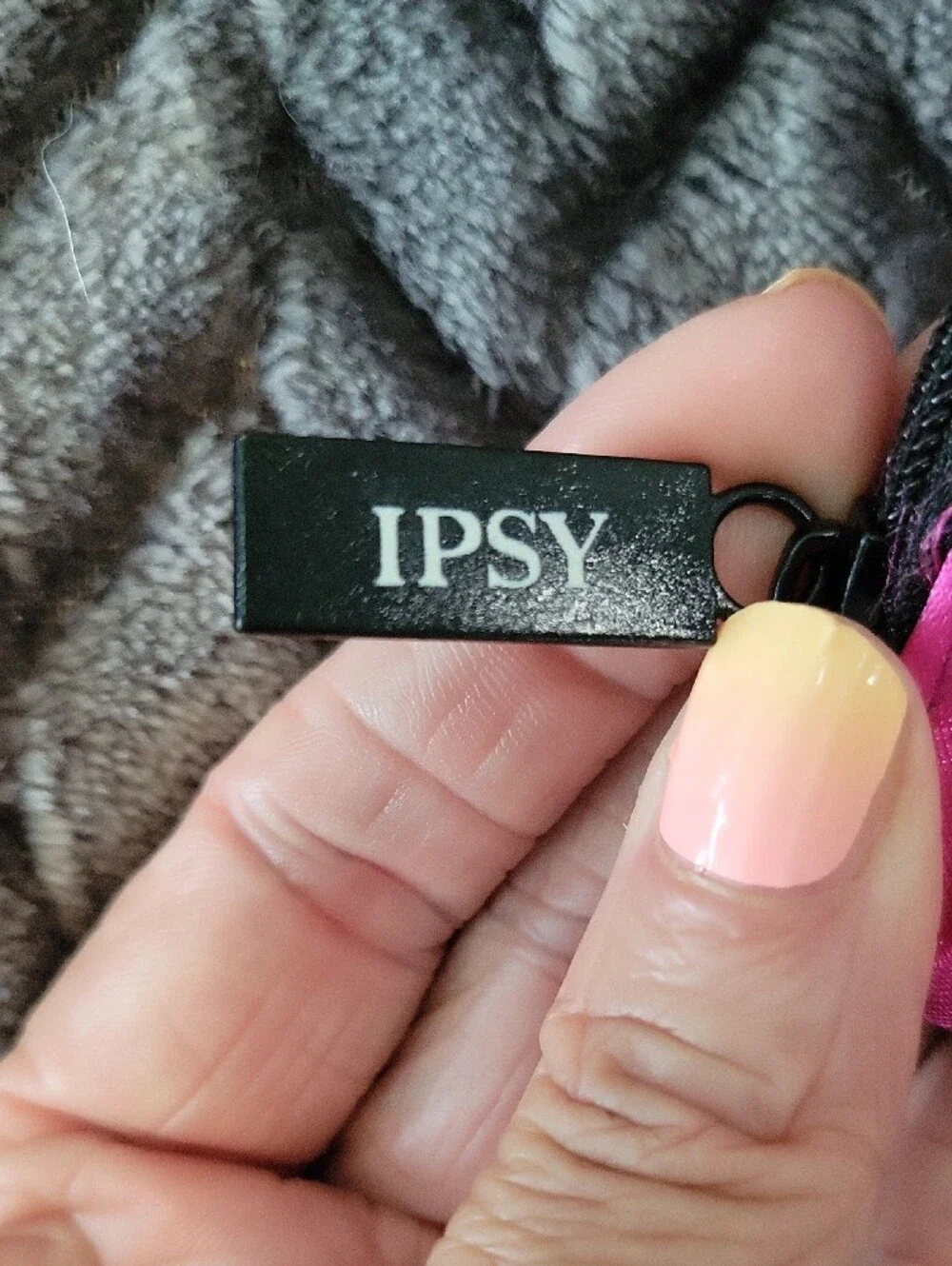 ipsy Hot Pink Satin Bow Bag